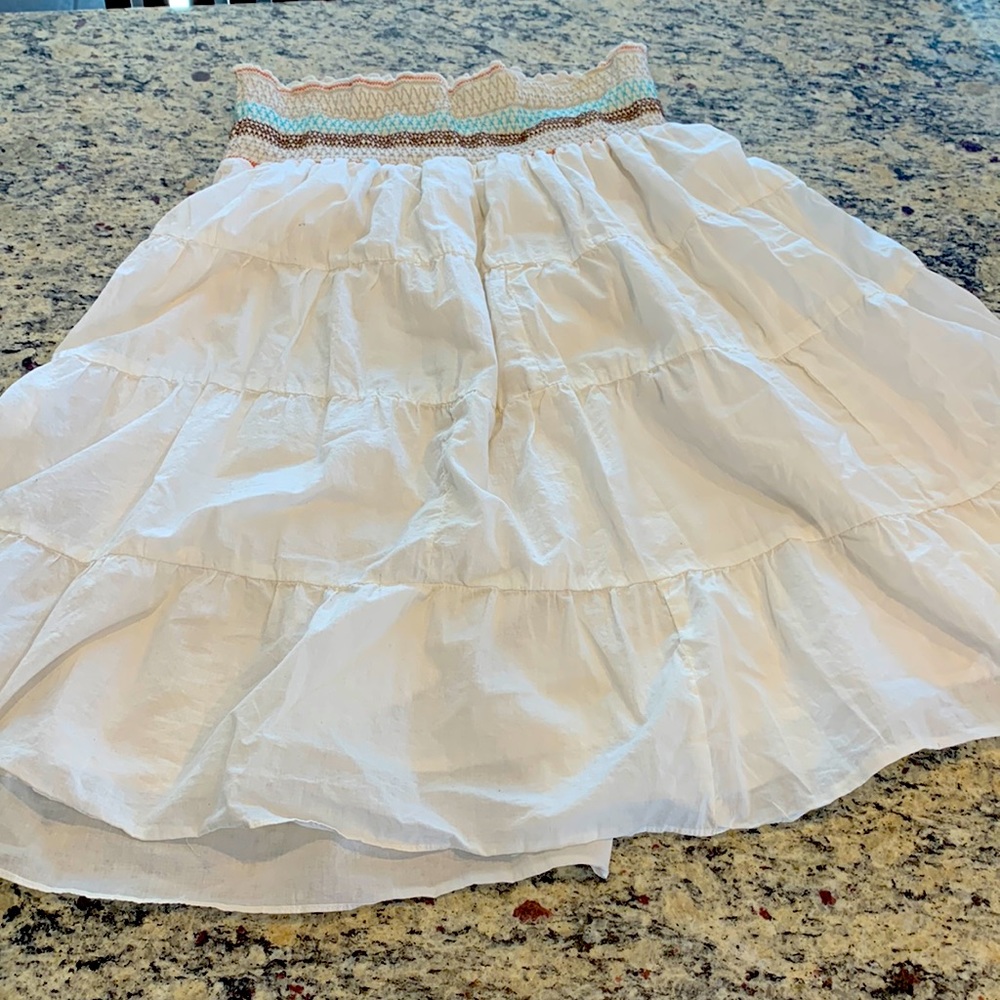No boundaries juniors large elastic waist skirt white lined